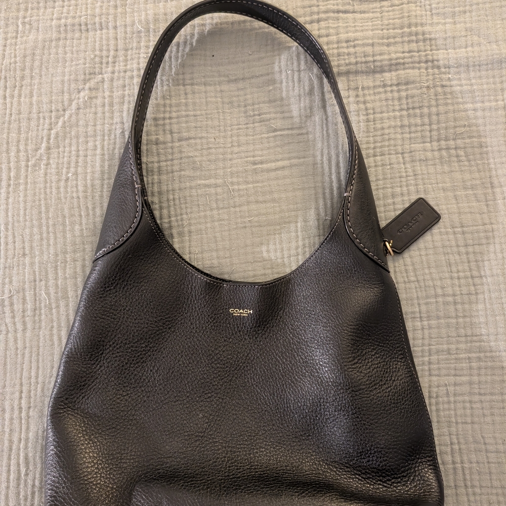 Coach Black Leather Women's Bag